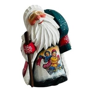 2000 G. DeBrekht Handpainted Santa Caring Gifts Collector Statue Limited Edition